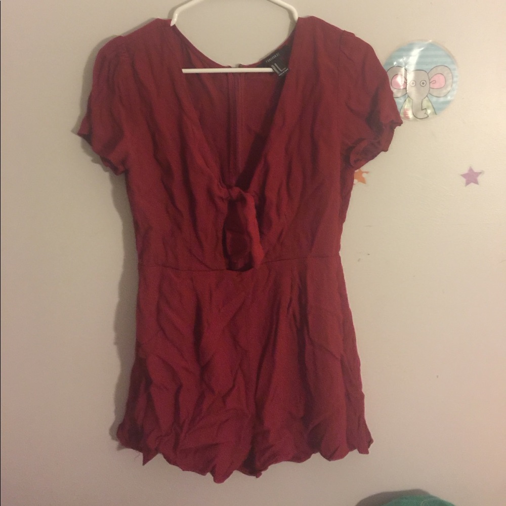 Sexy red romper